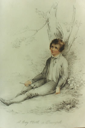Boy Under Tree with Trumpet - AFTER